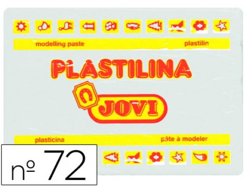 Plasticina jovi 72 350 gr branca , Jovi , 22149 , 8412027007238